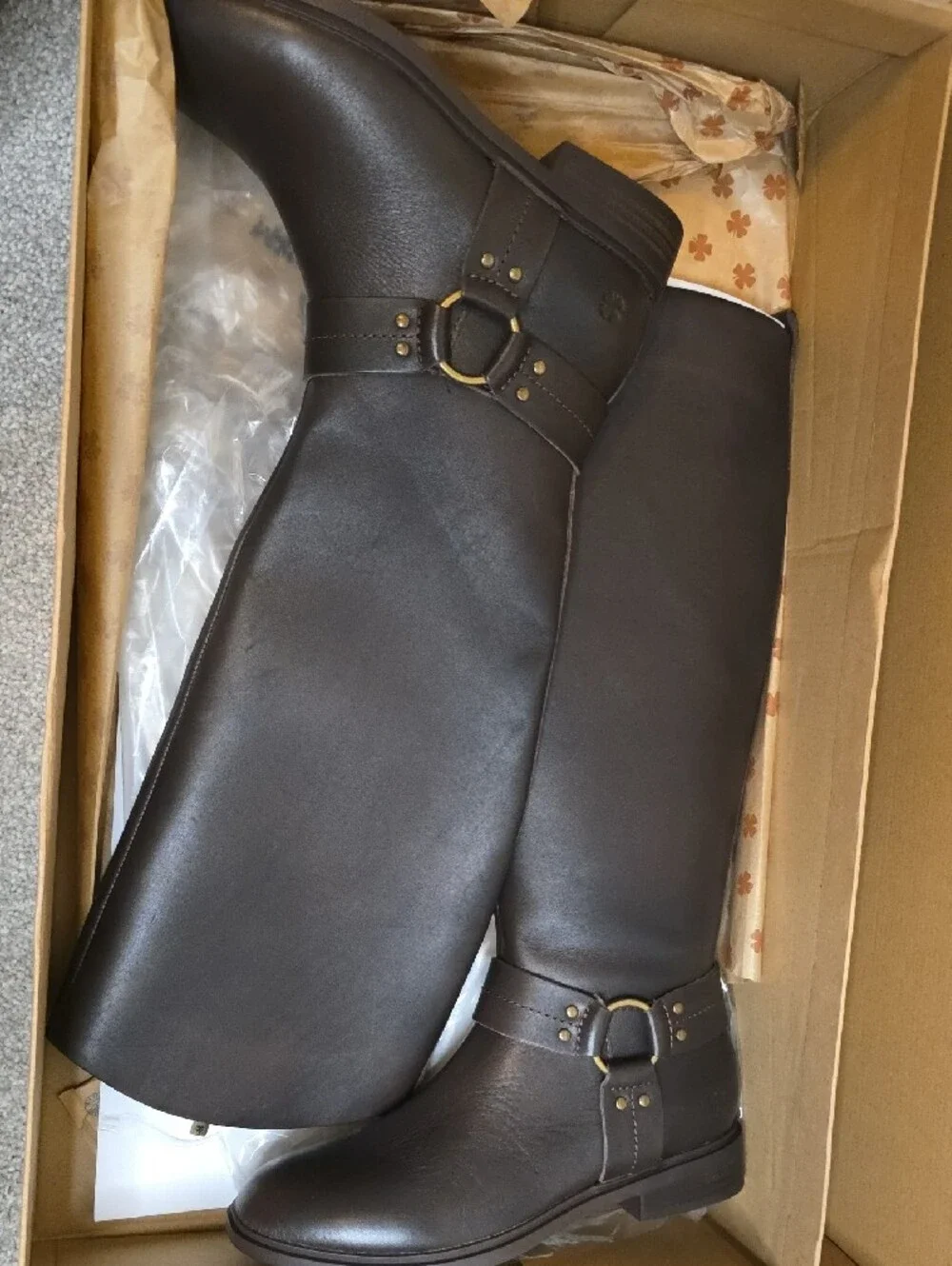 Lucky Brand Dark Brown Riding Boots Size 6